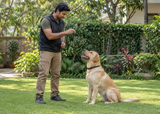 Reward-based dog training in Hyderabad